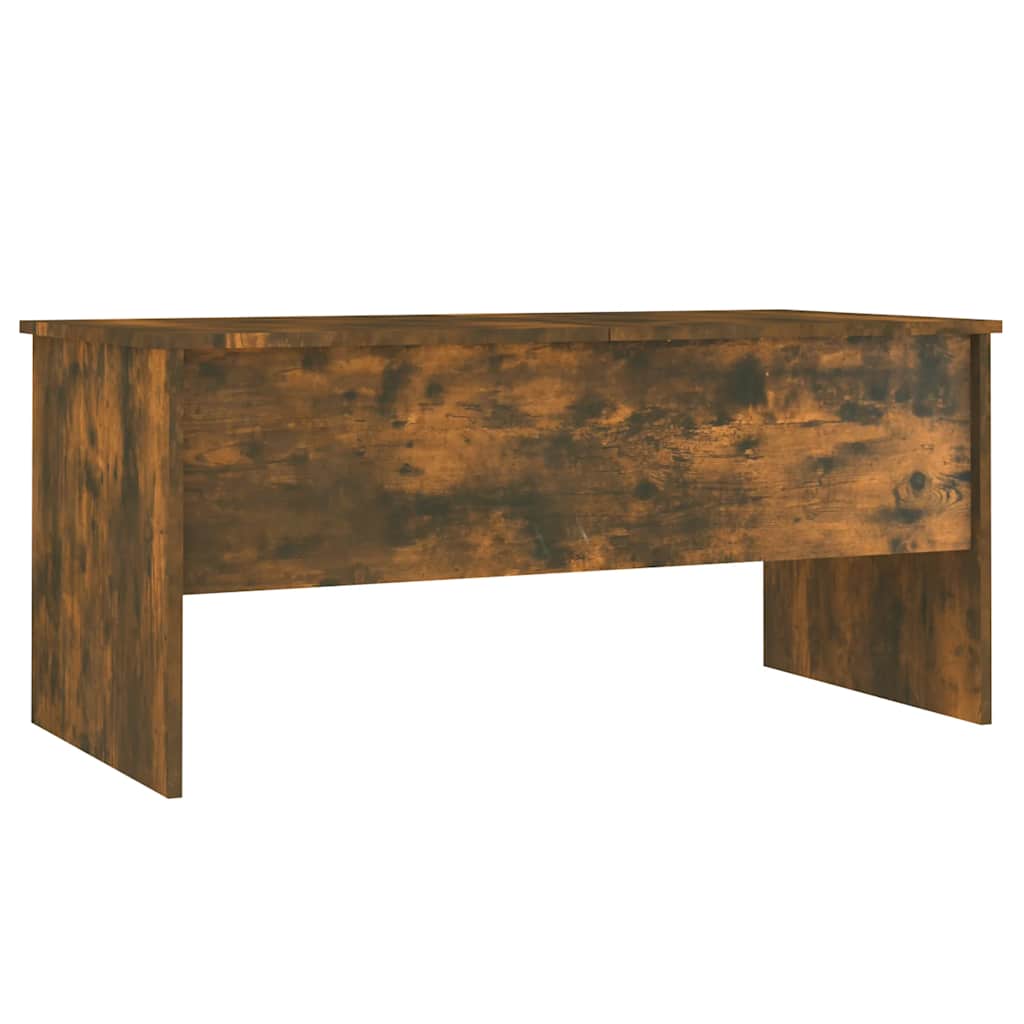 vidaXL Stolik kawowy, przydymiony dąb, 102x50,5x46,5 cm