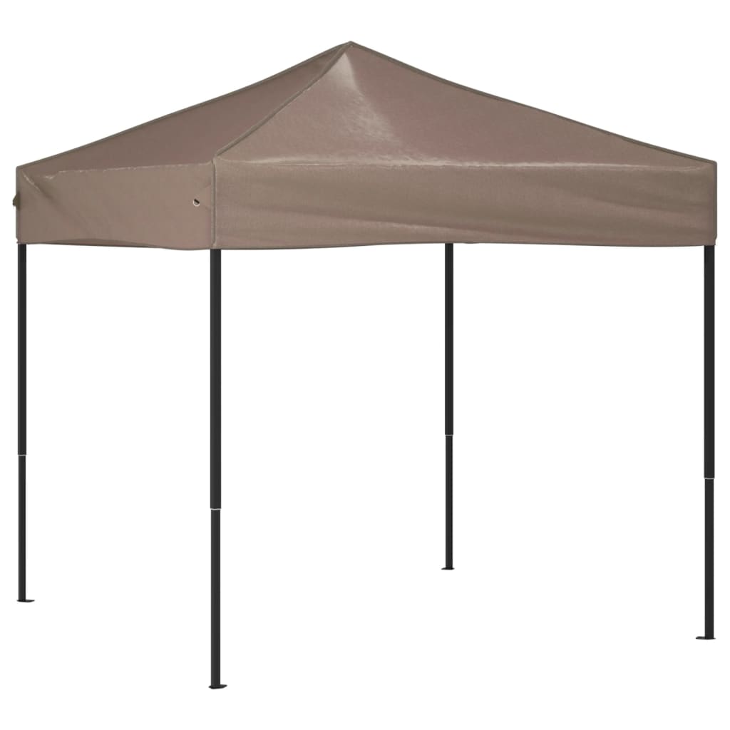 vidaXL Składany namiot imprezowy, taupe, 2x2 m