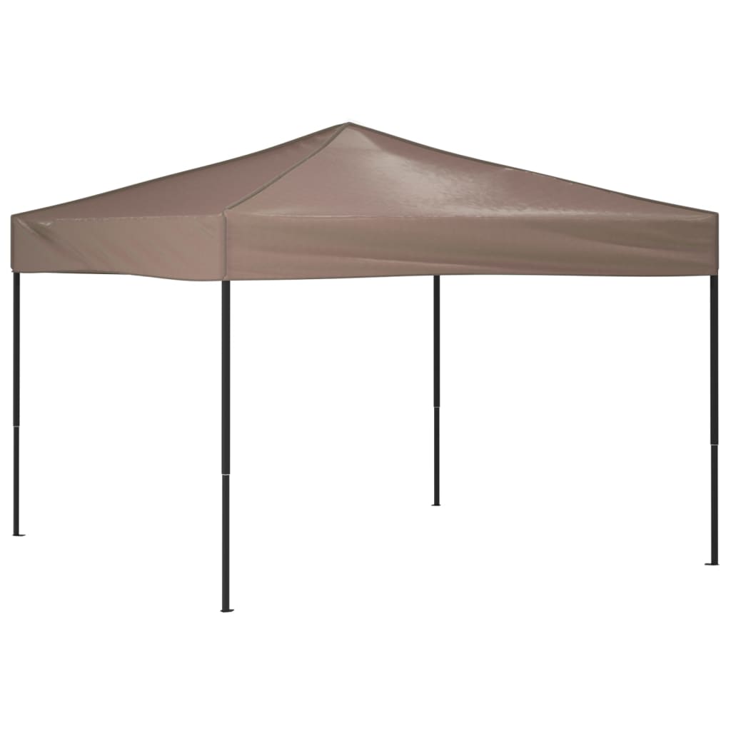 vidaXL Składany namiot imprezowy, taupe, 3x3 m