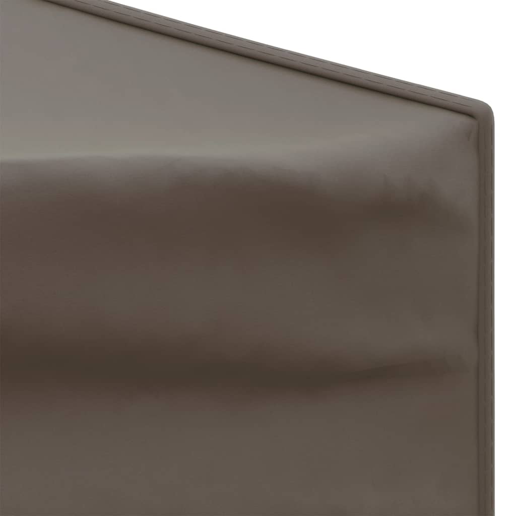 vidaXL Składany namiot imprezowy ze ściankami, taupe, 3x3 m