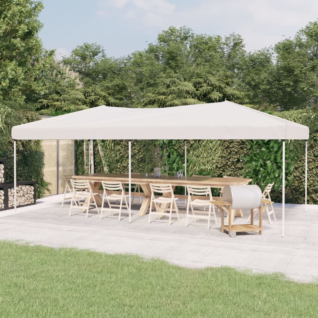 vidaXL Składany namiot imprezowy, biały, 3x6 m