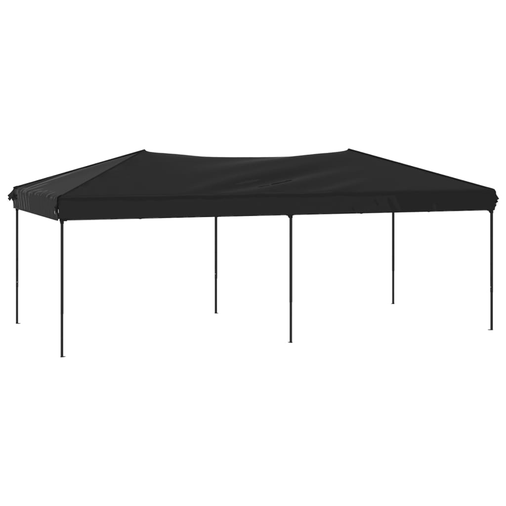vidaXL Składany namiot imprezowy, czarny, 3x6 m