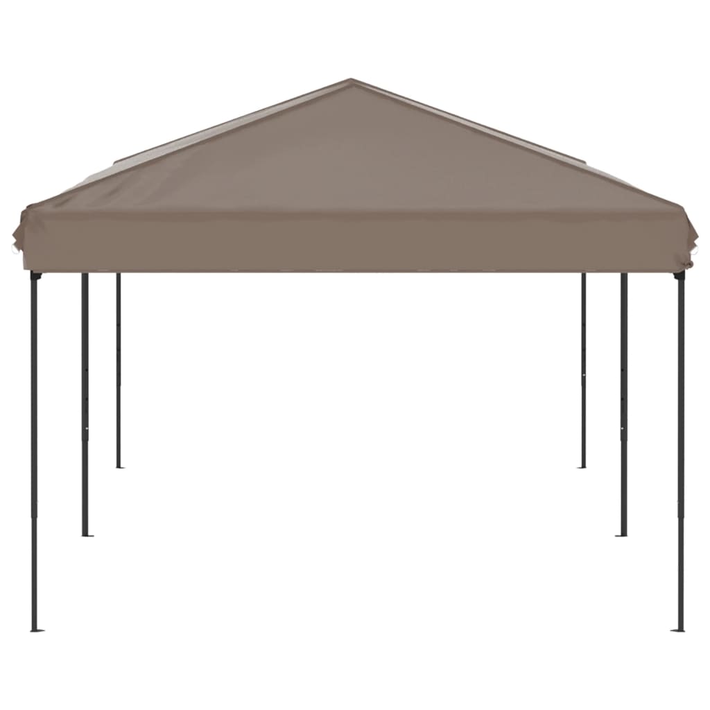 vidaXL Składany namiot imprezowy, kolor taupe, 3x6 m