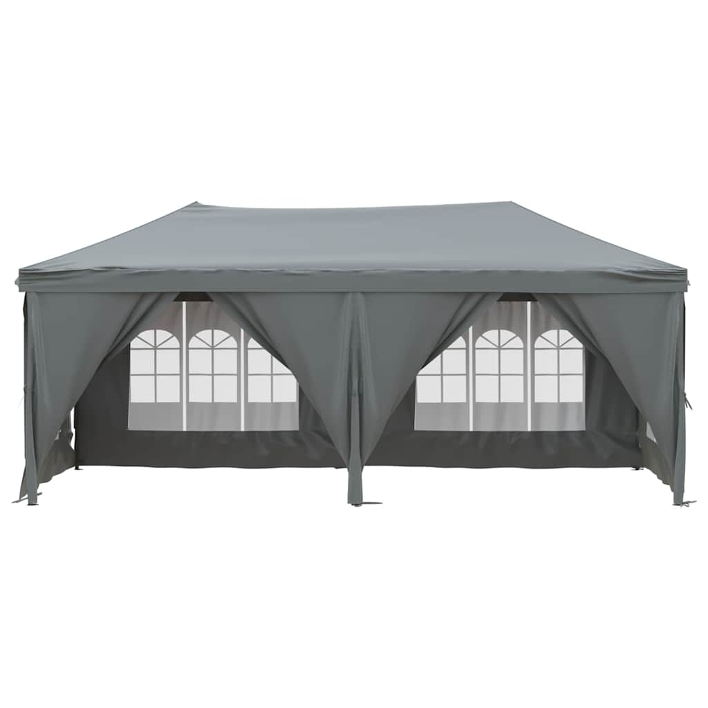 vidaXL Składany namiot imprezowy ze ściankami, antracytowy, 3x6 m