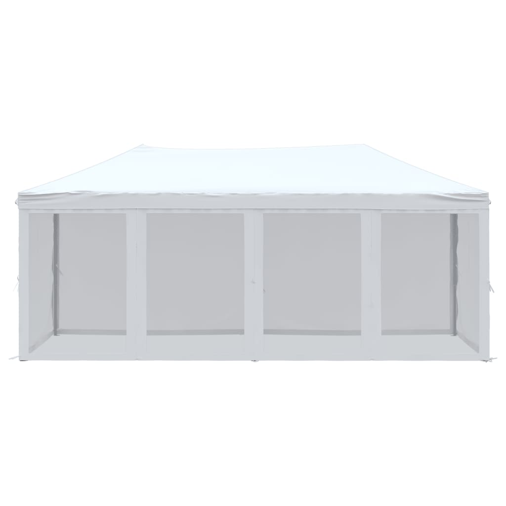 vidaXL Składany namiot imprezowy ze ściankami, biały, 3x6 m