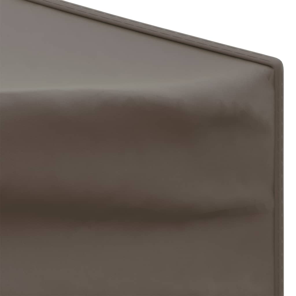 vidaXL Składany namiot imprezowy ze ściankami, kolor taupe, 3x6 m