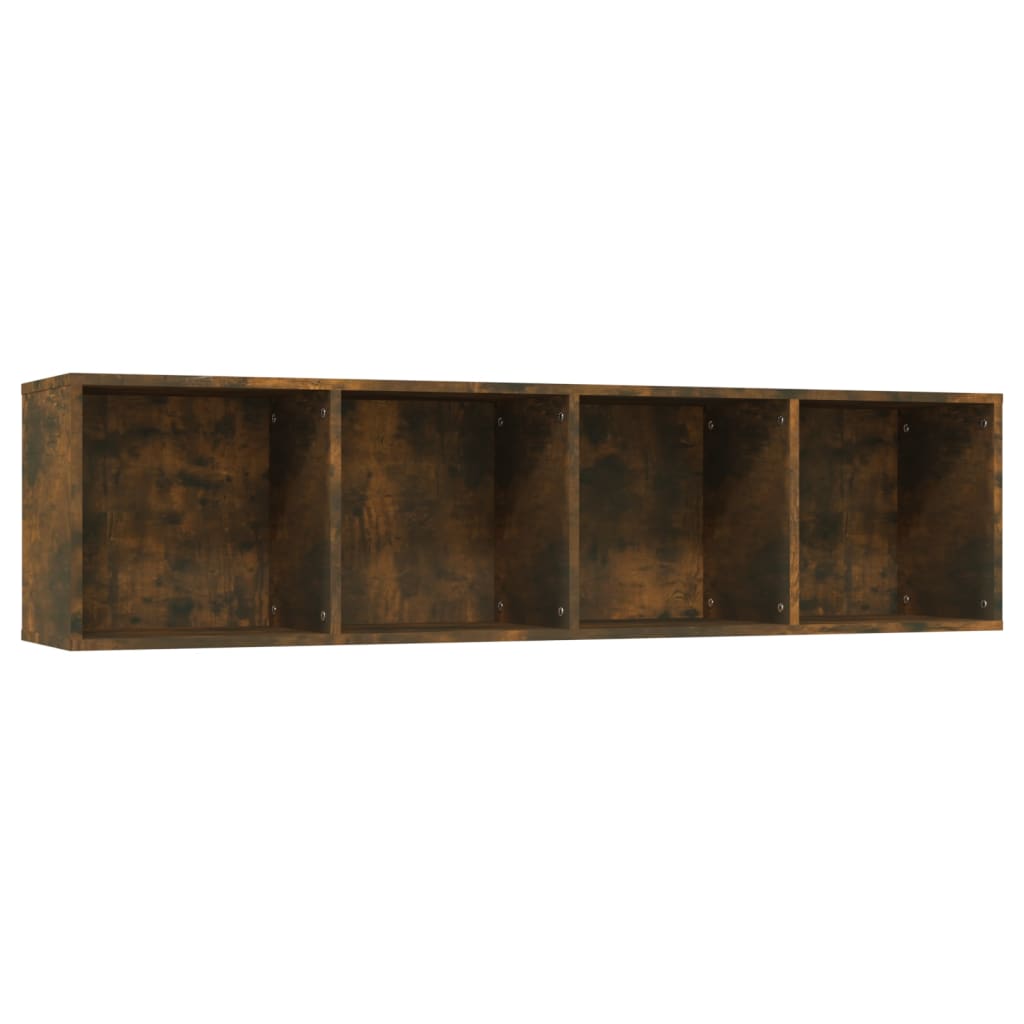 vidaXL Regał na książki/szafka RTV, przydymiony dąb, 143x30x36 cm