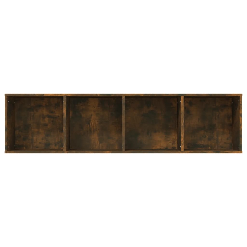 vidaXL Regał na książki/szafka RTV, przydymiony dąb, 143x30x36 cm