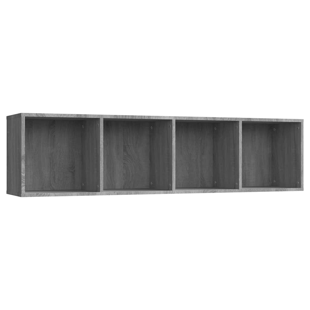 vidaXL Regał na książki/szafka RTV, szary dąb sonoma, 143x30x36 cm