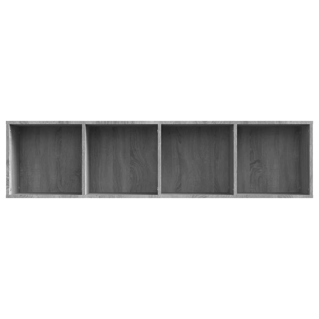 vidaXL Regał na książki/szafka RTV, szary dąb sonoma, 143x30x36 cm