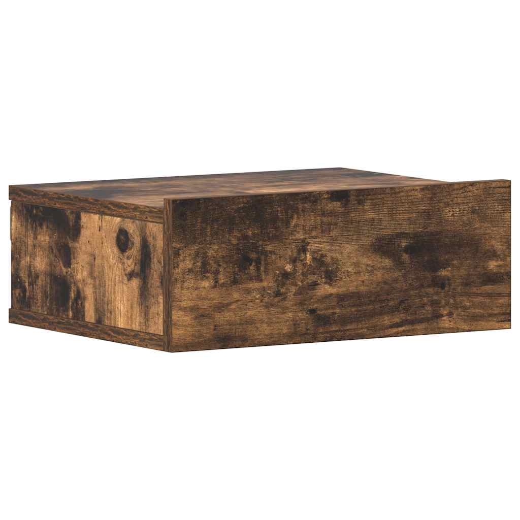 vidaXL Wisząca szafka nocna, przydymiony dąb, 40x30x15 cm