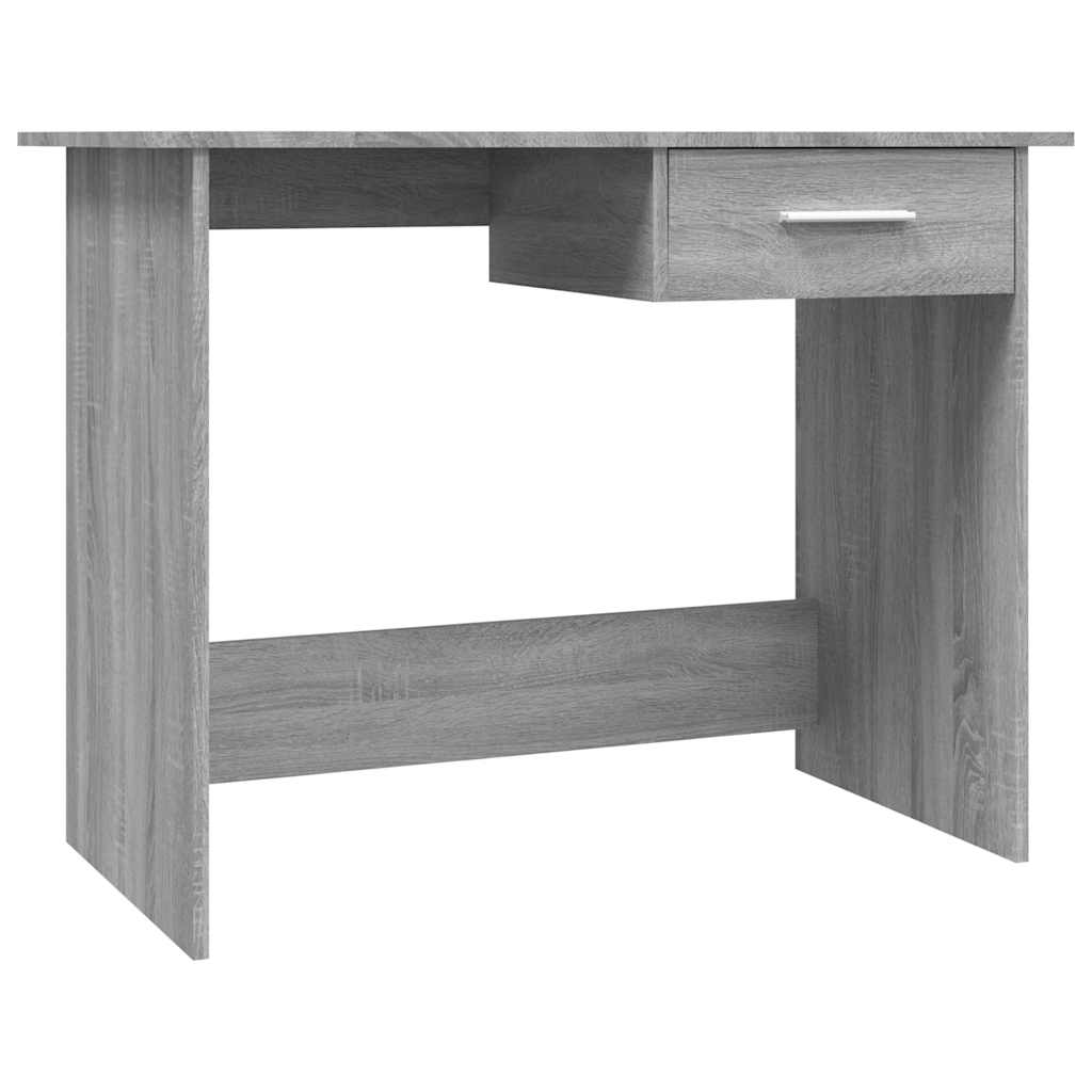 vidaXL Biurko, szary dąb sonoma, 100x50x76 cm, materiał drewnopochodny