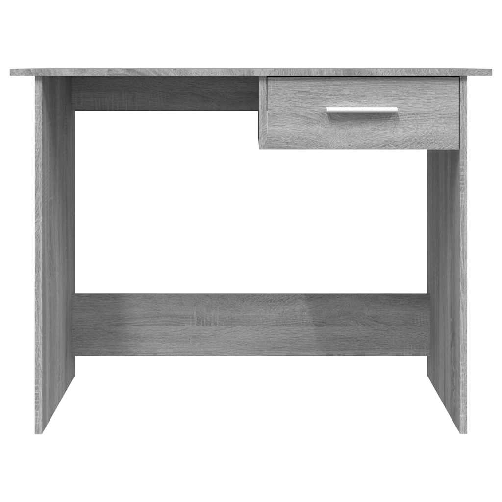 vidaXL Biurko, szary dąb sonoma, 100x50x76 cm, materiał drewnopochodny
