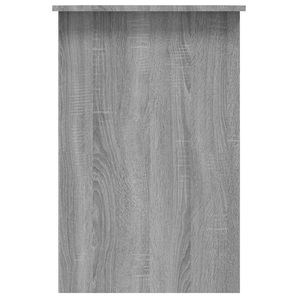 vidaXL Biurko, szary dąb sonoma, 100x50x76 cm, materiał drewnopochodny