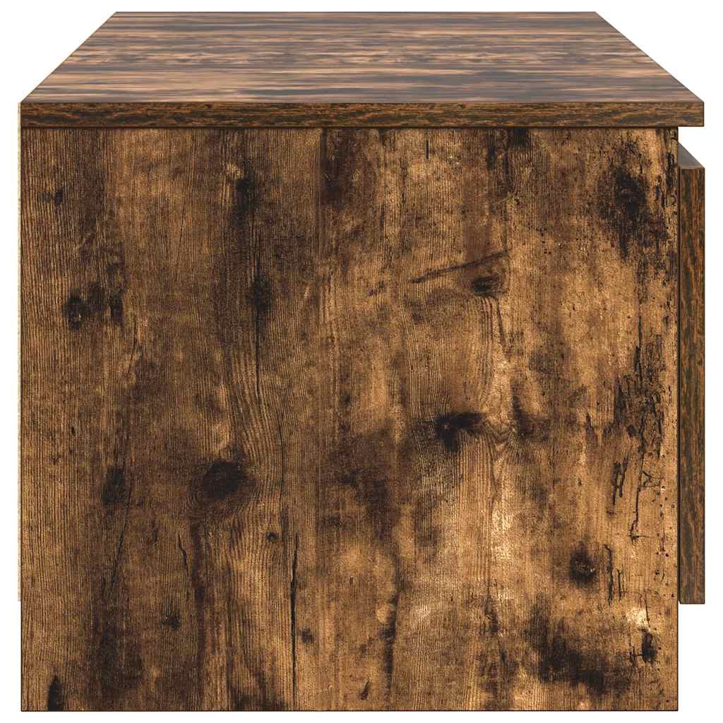 vidaXL Szafka pod TV, przydymiony dąb, 140x40x35,5 cm