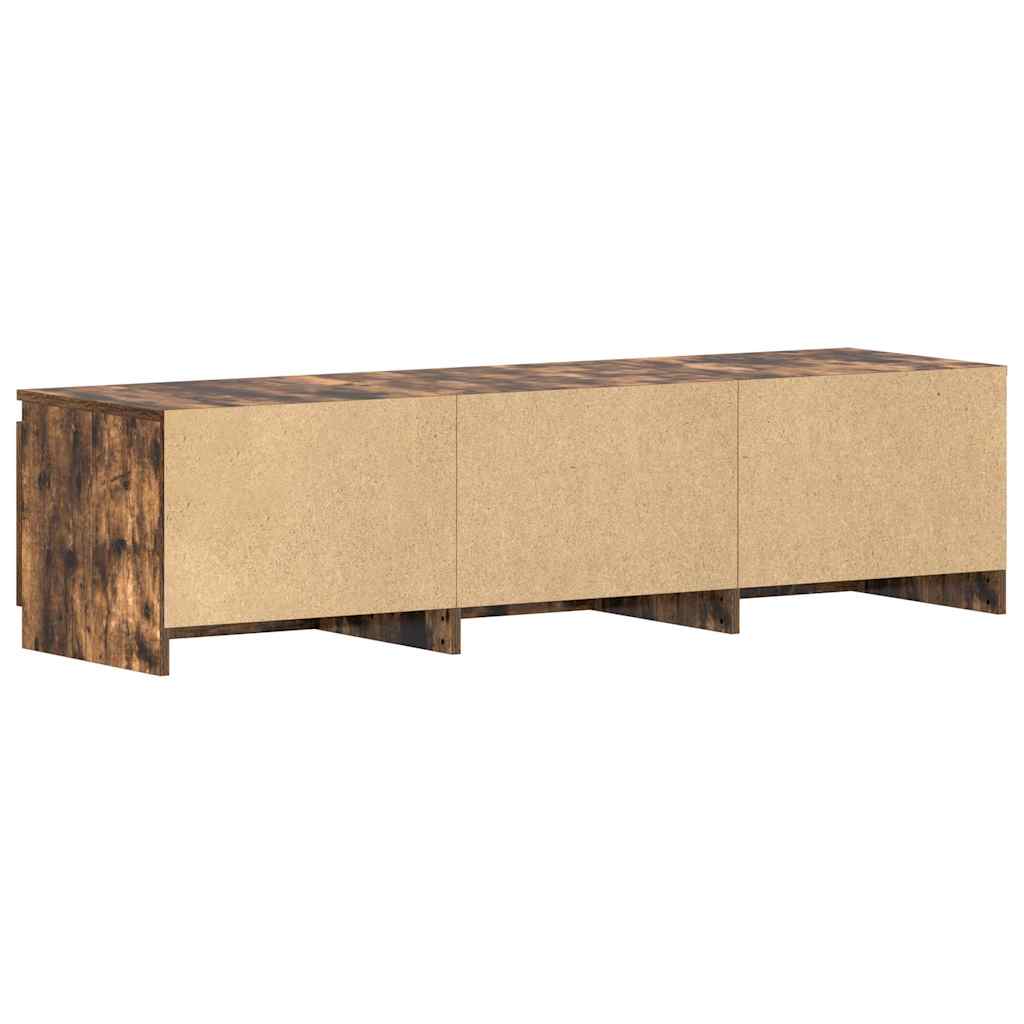 vidaXL Szafka pod TV, przydymiony dąb, 140x40x35,5 cm