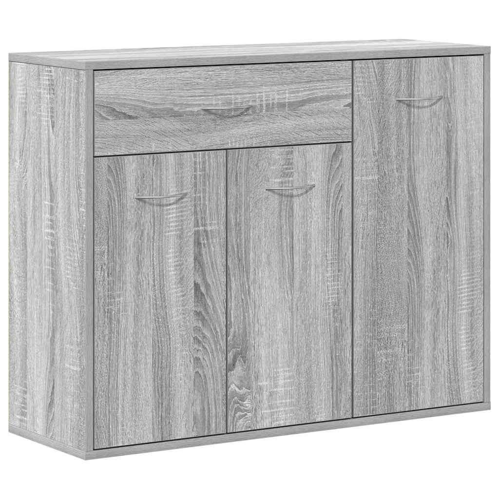 vidaXL Szafka, szary dąb sonoma, 88x30x70 cm, materiał drewnopochodny