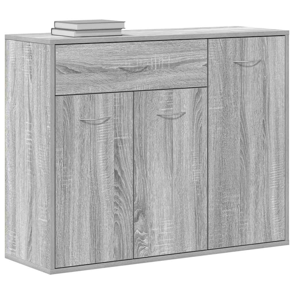 vidaXL Szafka, szary dąb sonoma, 88x30x70 cm, materiał drewnopochodny