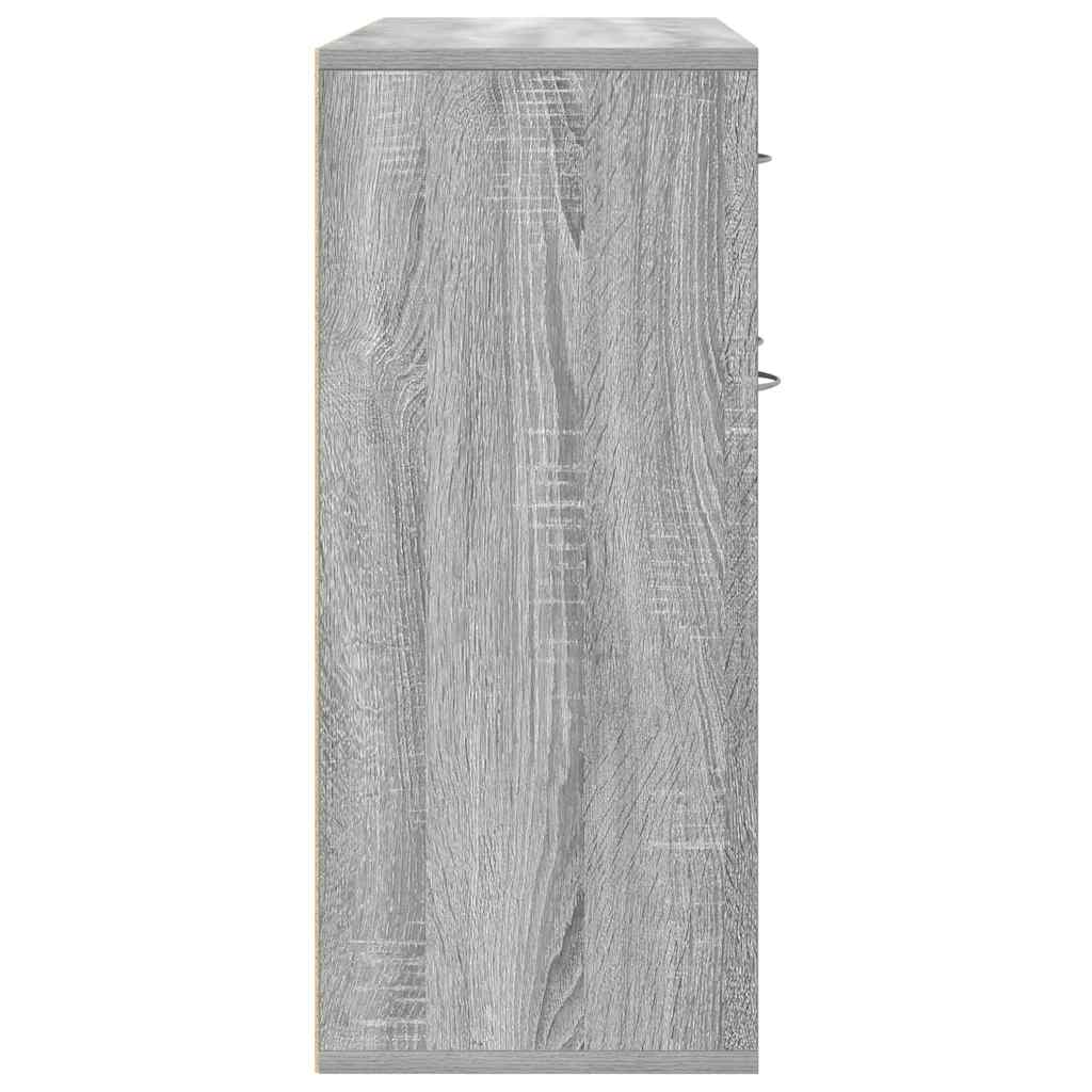 vidaXL Szafka, szary dąb sonoma, 88x30x70 cm, materiał drewnopochodny