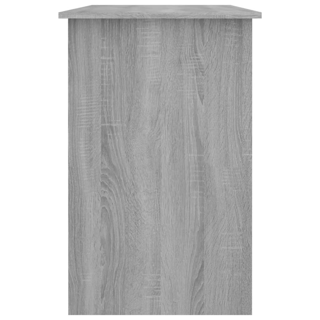 vidaXL Biurko, szary dąb sonoma, 100x50x76 cm, materiał drewnopochodny