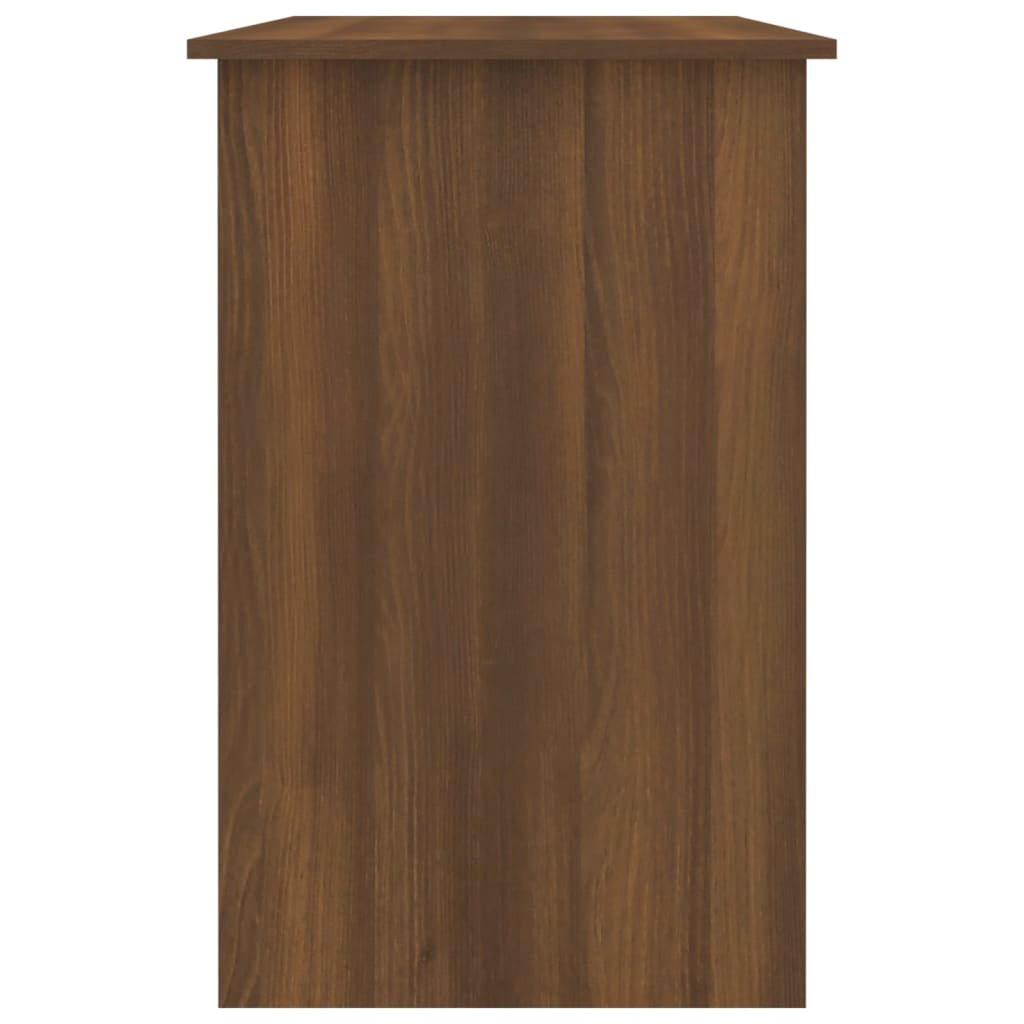 vidaXL Biurko, brązowy dąb, 100x50x76 cm, materiał drewnopochodny
