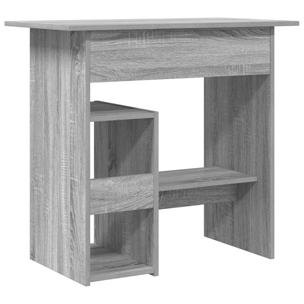 vidaXL Biurko, szary dąb sonoma, 80x45x74 cm, materiał drewnopochodny