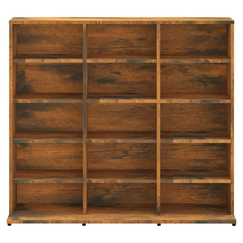 vidaXL Szafka na płyty CD, przydymiony dąb, 100x23x89,5 cm
