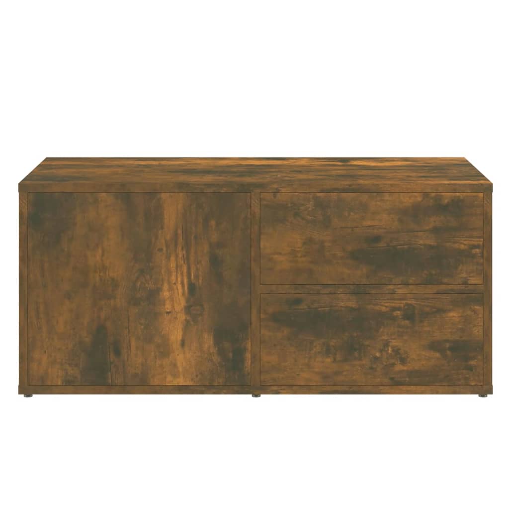 vidaXL Szafka pod telewizor, przydymiony dąb, 80x34x36 cm