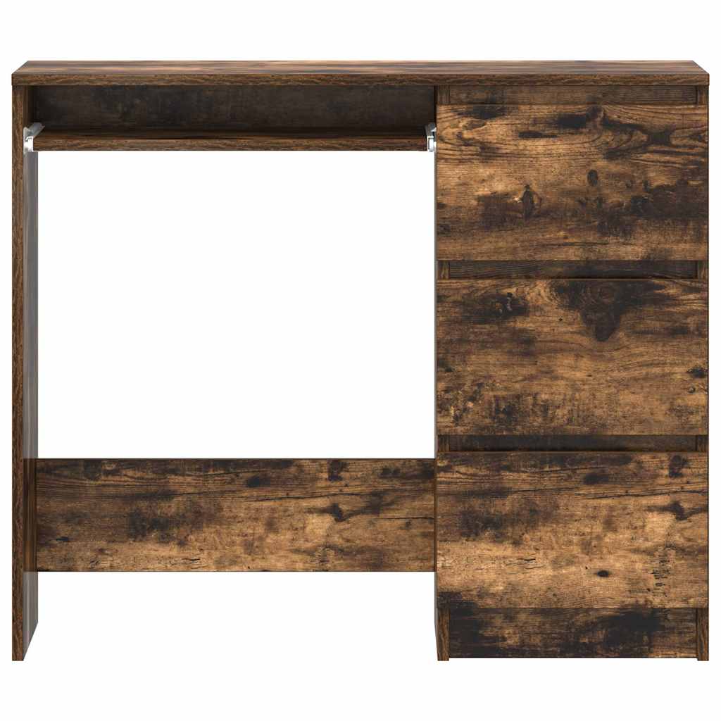 vidaXL Biurko, przydymiony dąb, 90x45x76 cm, materiał drewnopochodny