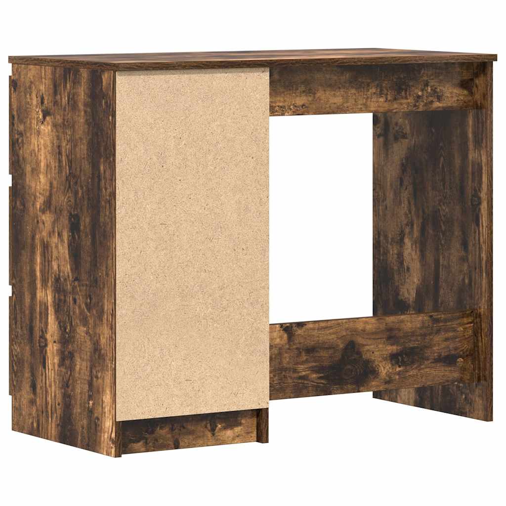 vidaXL Biurko, przydymiony dąb, 90x45x76 cm, materiał drewnopochodny