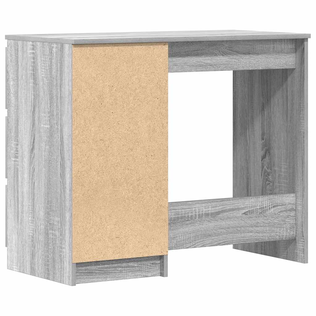 vidaXL Biurko, szary dąb sonoma, 90x45x76 cm, materiał drewnopochodny