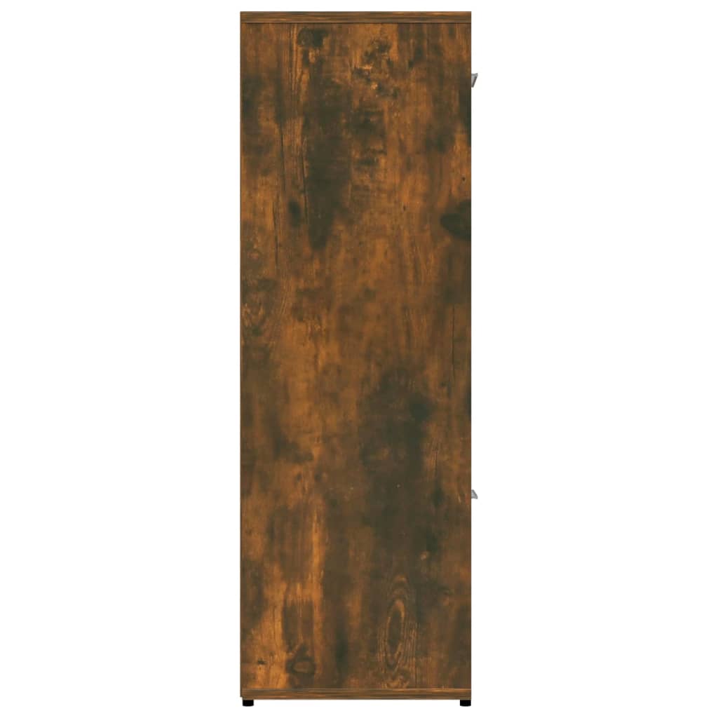 vidaXL Regał na książki, przydymiony dąb, 90x30x90 cm