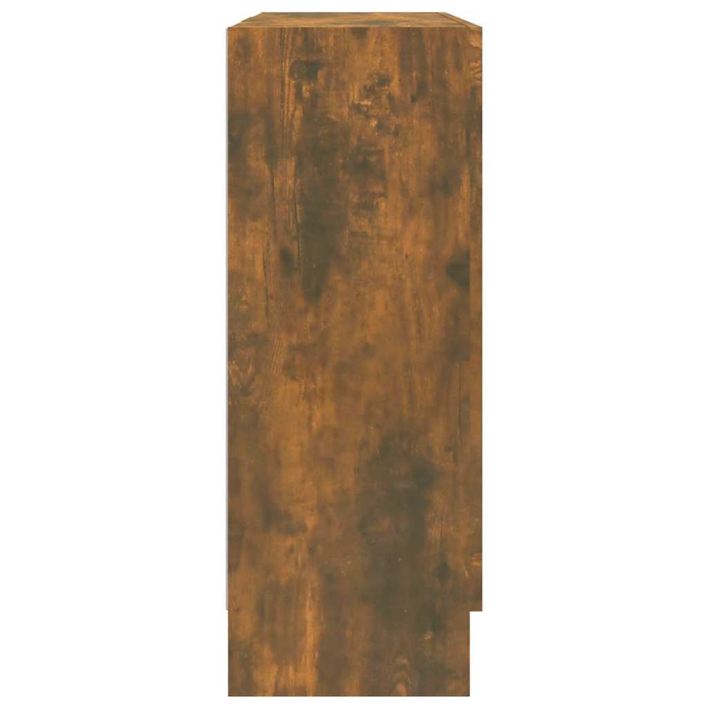 vidaXL Witryna, przydymiony dąb, 82,5 x 30,5 x 80 cm