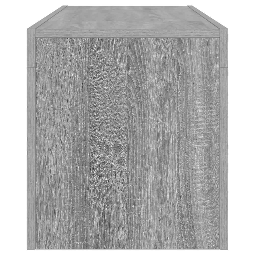 vidaXL Szafka pod TV z LED, szary dąb sonoma, 120x35x40 cm