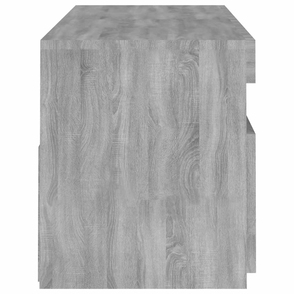 vidaXL Szafka pod TV z LED, szary dąb sonoma, 120x35x40 cm