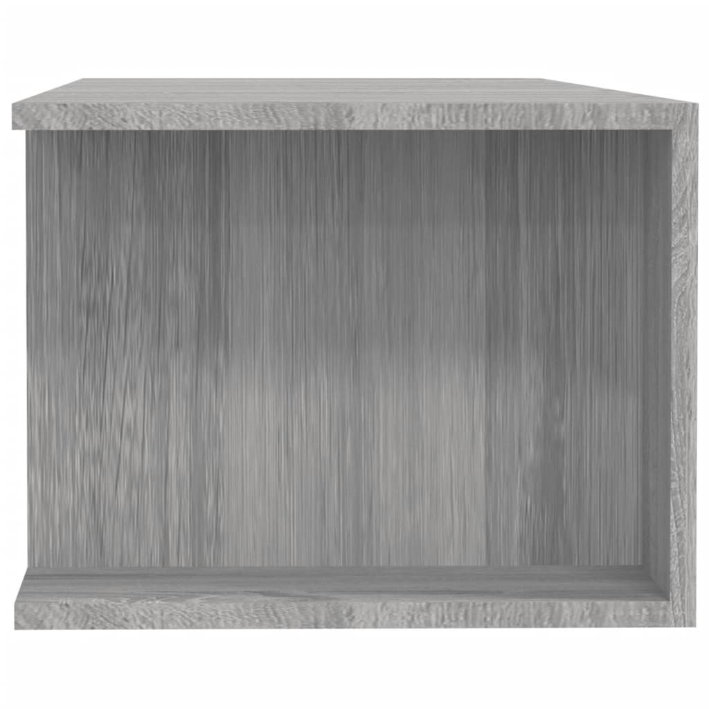 vidaXL Szafka TV z oświetleniem LED, szary dąb sonoma, 135x39x30 cm