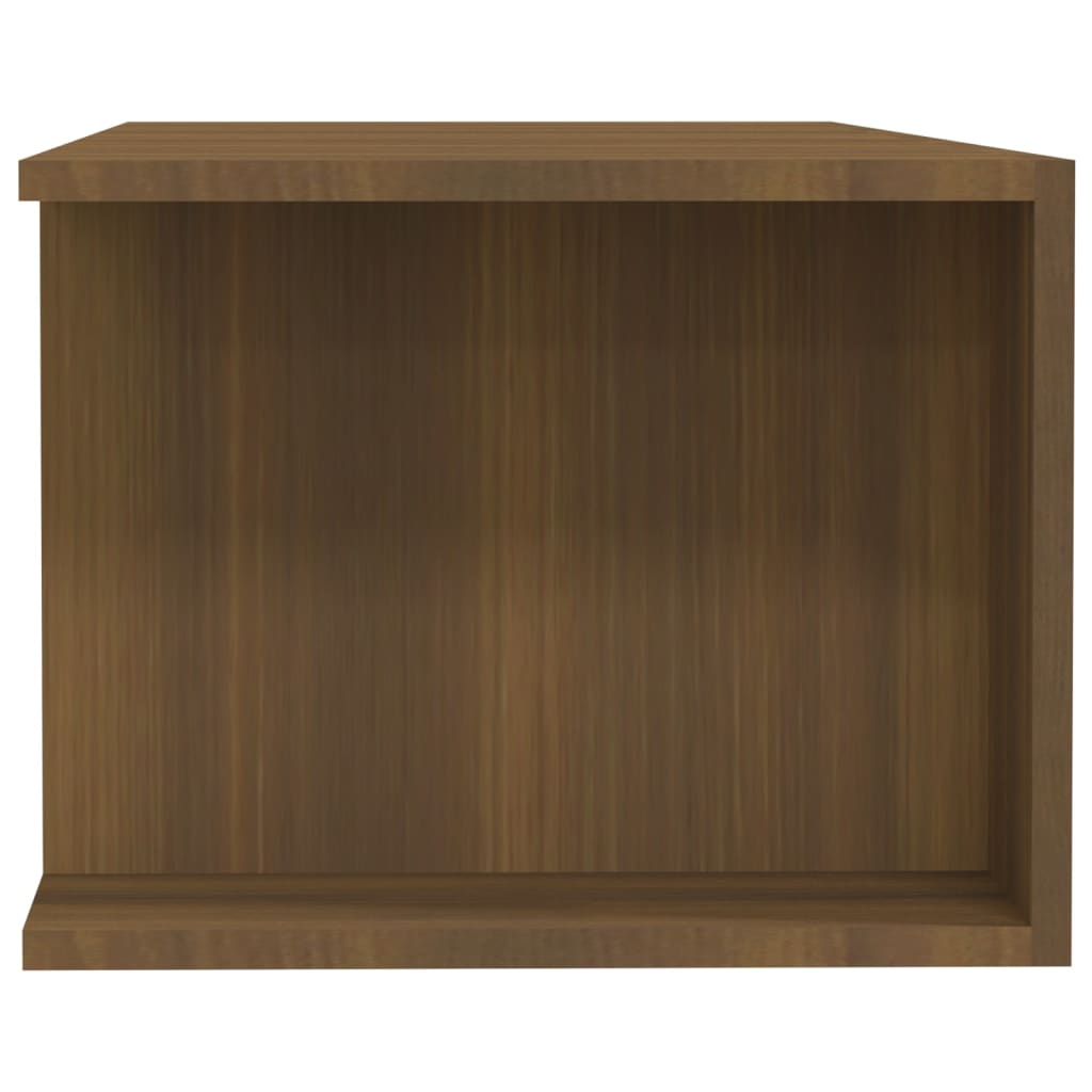 vidaXL Szafka TV z oświetleniem LED, brązowy dąb, 135x39x30 cm