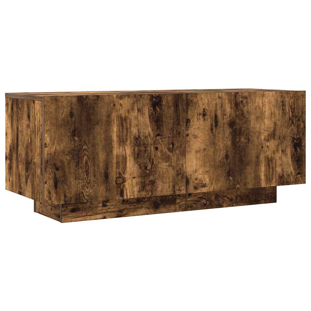 vidaXL Szafka pod telewizor, przydymiony dąb, 100x35x40 cm