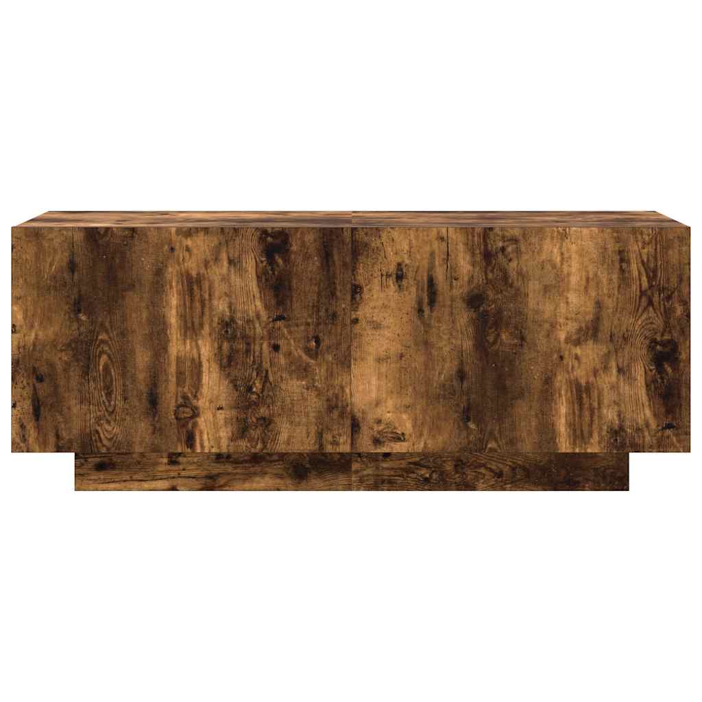 vidaXL Szafka pod telewizor, przydymiony dąb, 100x35x40 cm