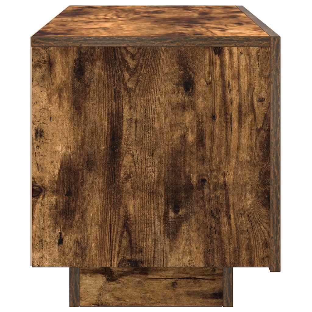 vidaXL Szafka pod telewizor, przydymiony dąb, 100x35x40 cm