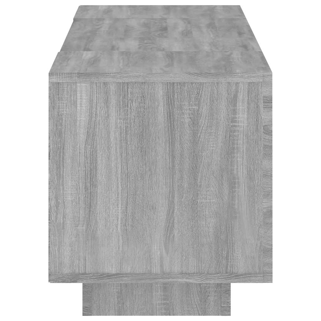 vidaXL Szafka TV z oświetleniem LED, szary dąb sonoma, 160x35x40 cm