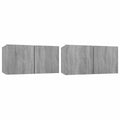 vidaXL | Zestaw szafek RTV | 2 pcs Szary 60 x 30 x 30 cm