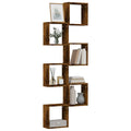 vidaXL Półki ścienne Cube 6 szt. Dąb wędzony 30x15x30 cm