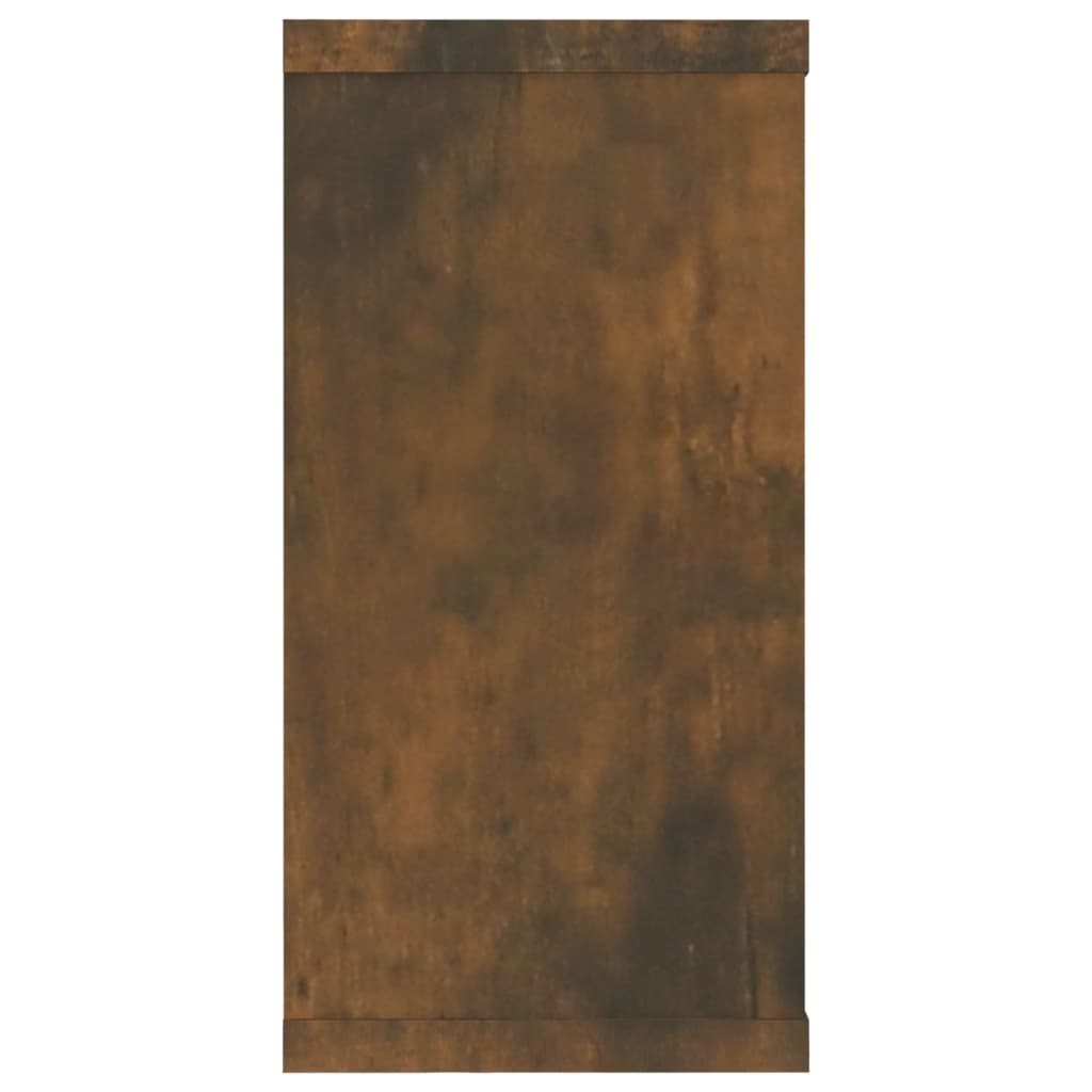 vidaXL Półki ścienne, 2 szt., przydymiony dąb, 100x15x30 cm