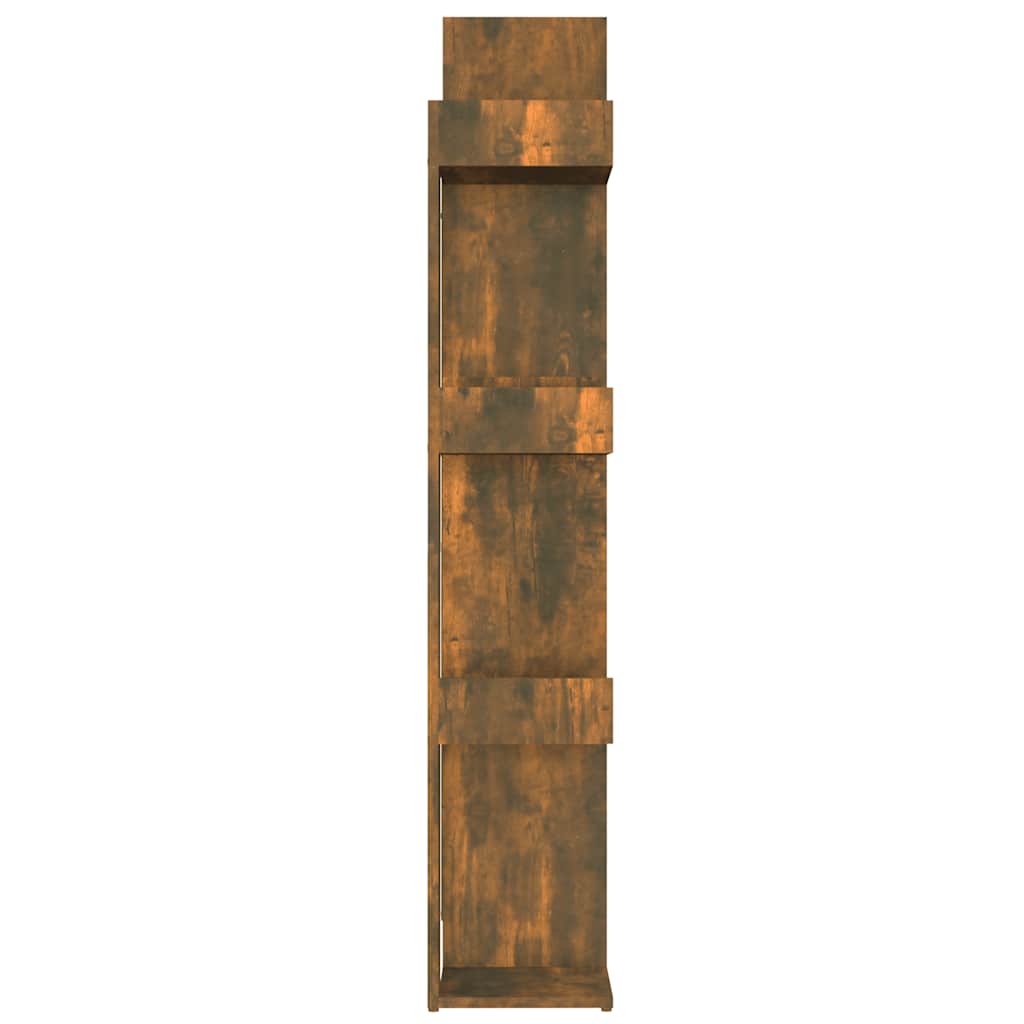 vidaXL Regał na książki, przydymiony dąb, 86x25,5x140 cm