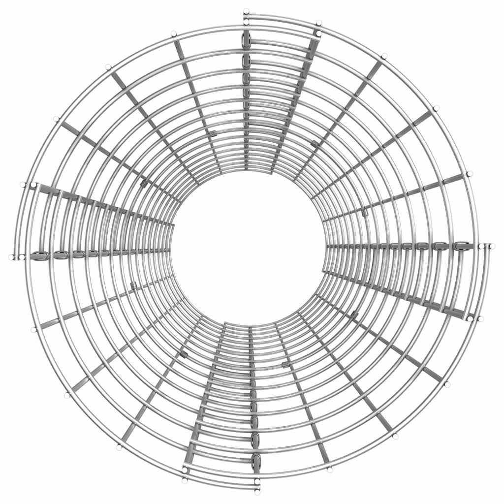 vidaXL Okrągły słup gabionowy, galwanizowana stal, Ø30x150 cm
