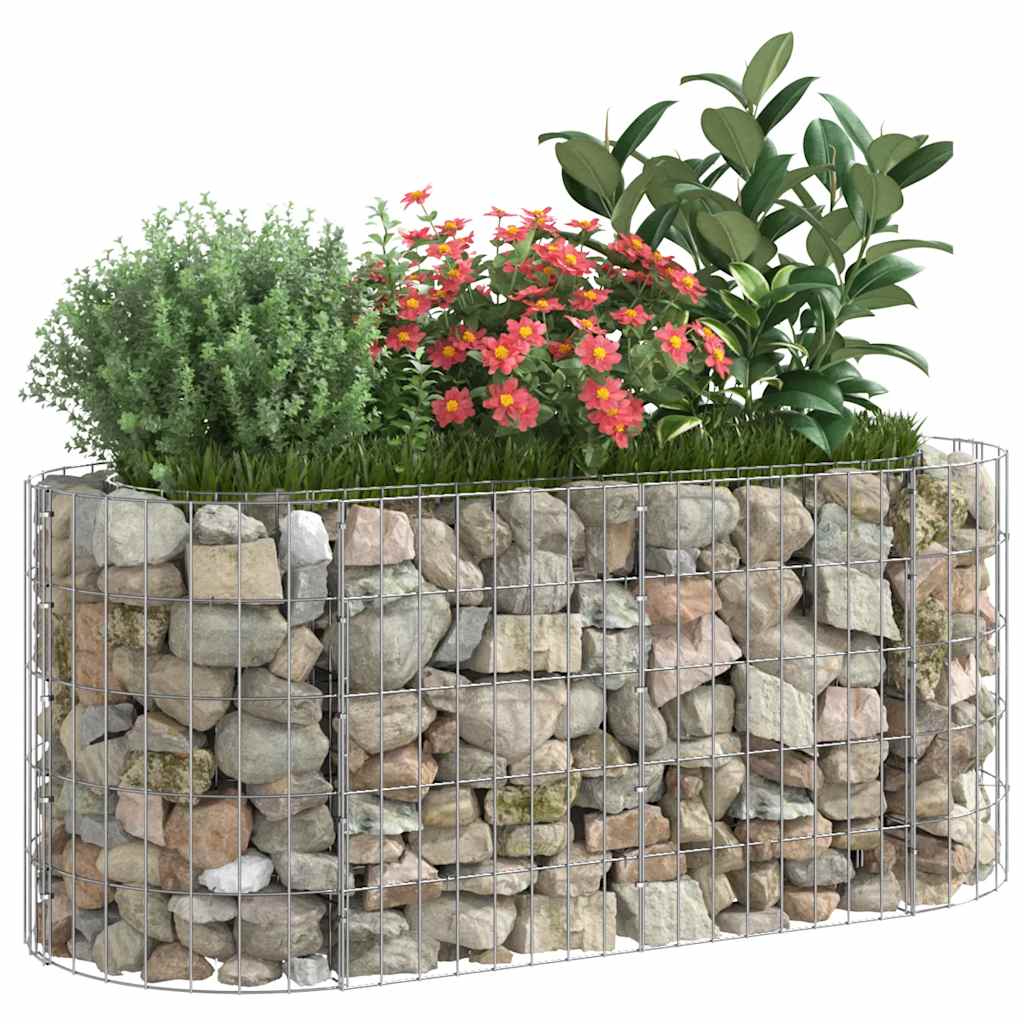 vidaXL Podwyższona donica gabionowa, galwanizowane żelazo 120x50x50 cm