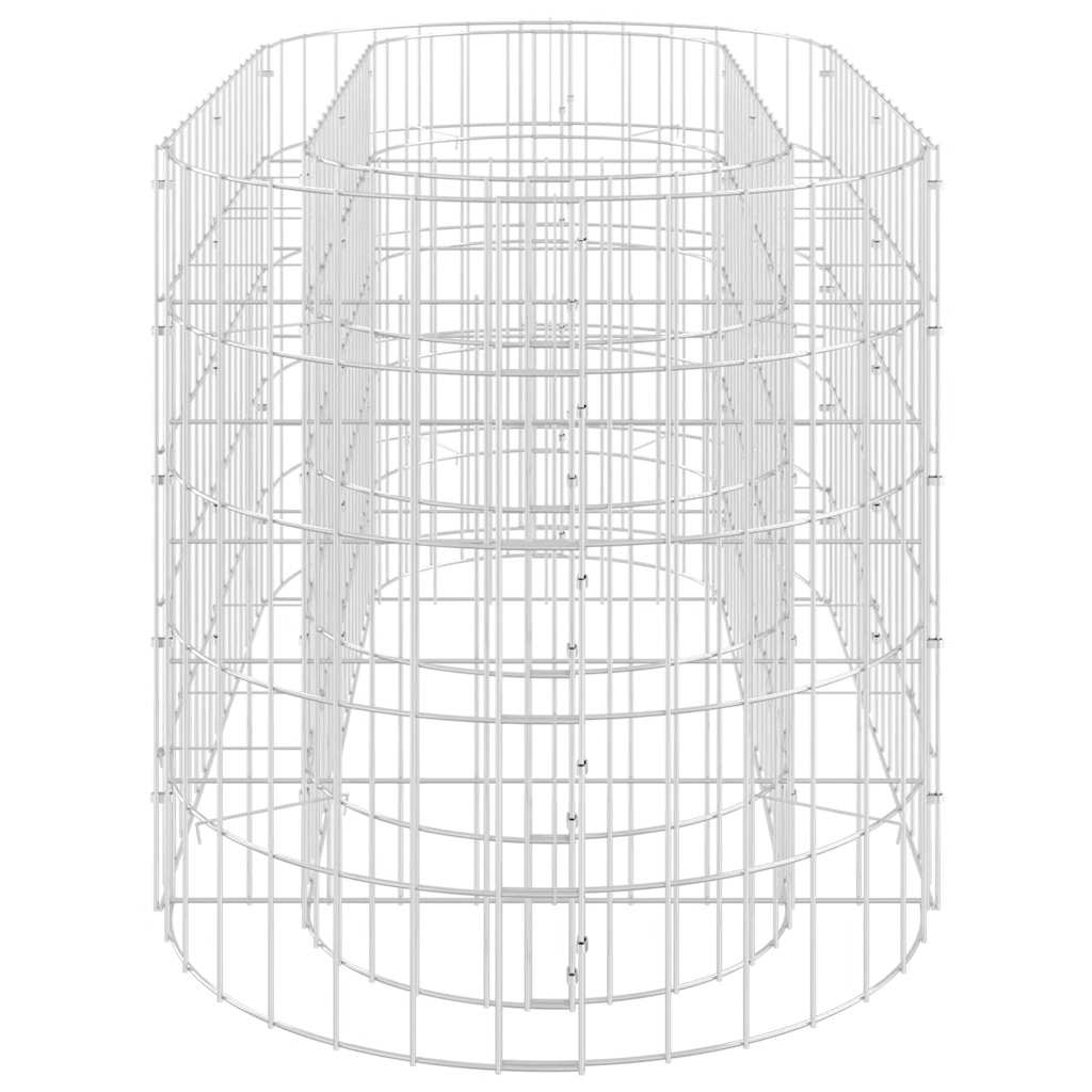 vidaXL Podwyższona donica gabionowa, galwanizowane żelazo 120x50x50 cm