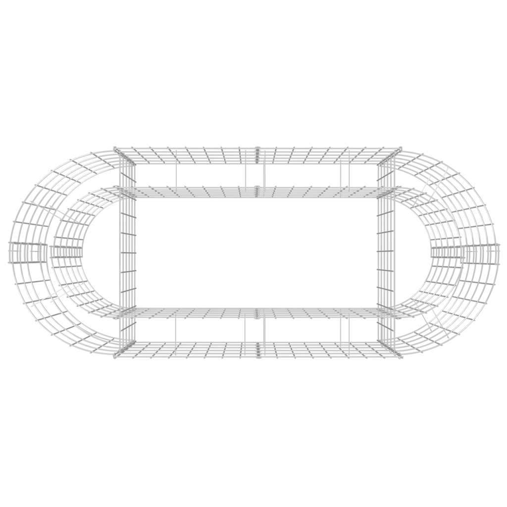 vidaXL Podwyższona donica gabionowa, galwanizowane żelazo 120x50x50 cm