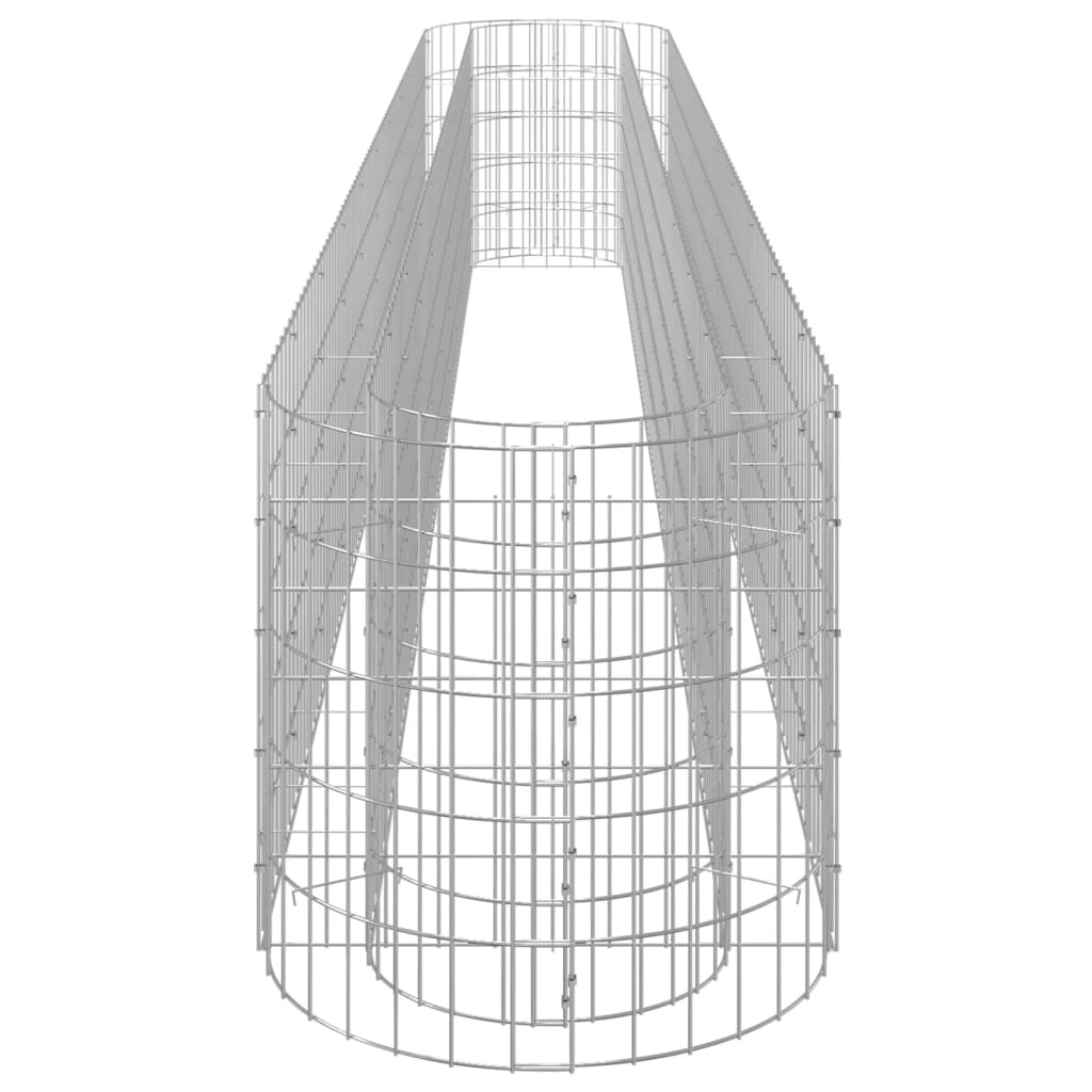 vidaXL Podwyższona donica gabionowa, galwanizowane żelazo 400x50x50 cm